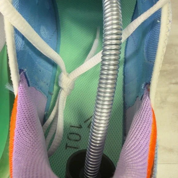 Nike Air Max 270 Mens Size 12.5 White Multi-Color Running Shoes DX2347-100 - Picture 8 of 11